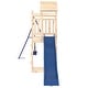 preview thumbnail 15 of 18, vidaXL Swing Set Outdoor Backyard Wooden Playground Equipment for Kids Age 3-8
