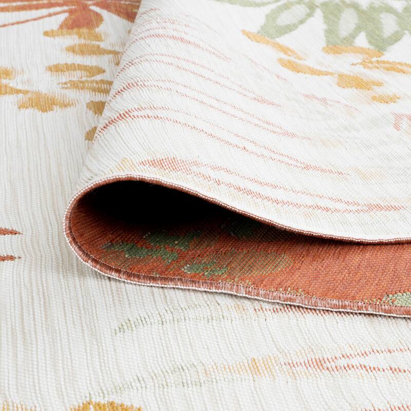 Alfresco Nautical & Coastal Floral & Botanical Reversible Indoor/Outdoor Area Rug