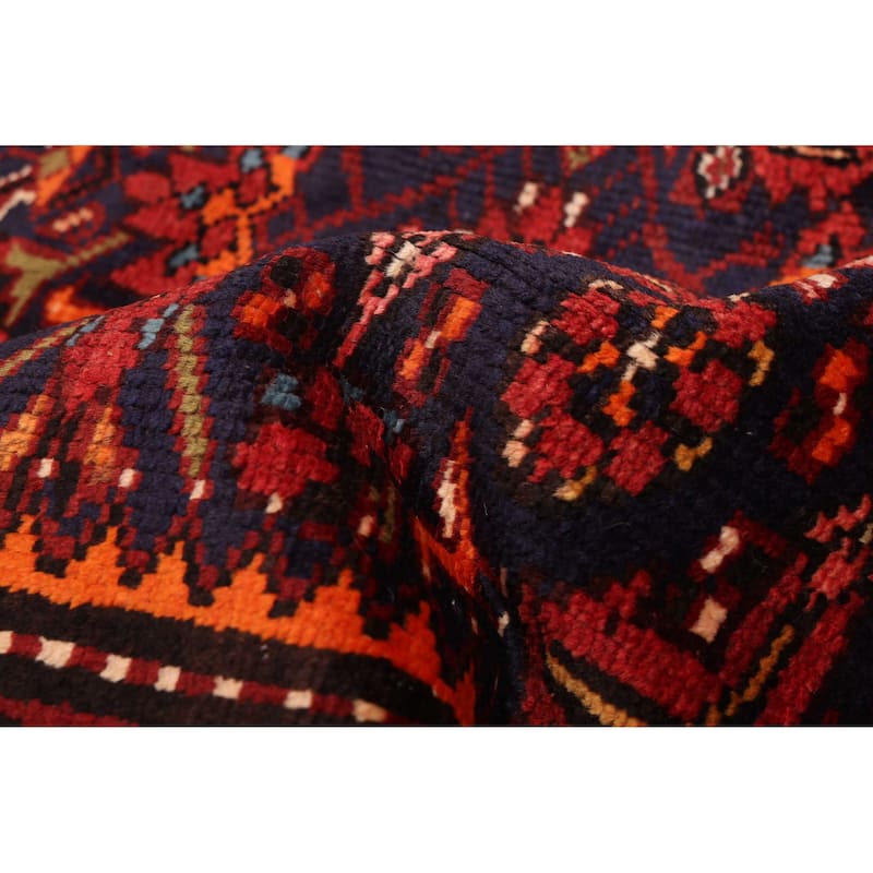 ECARPETGALLERY Hand-knotted Andelz Navy Wool Rug - 3'8 x 9'10