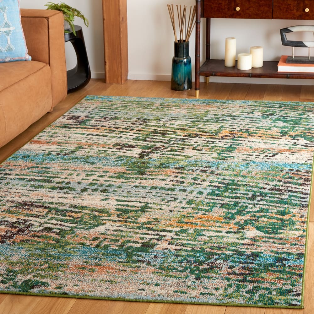 SAFAVIEH Madison Erlinda Vintage Boho Abstract Rug