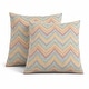 preview thumbnail 1 of 6, 2 Pack Outdoor Throw Pillows, Waterproof & Fade-Resistant Patio Cushions- Soft & Comfortable Decorative Pillow Covers (18x18") Blue+Brown+Yellow