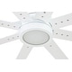 preview thumbnail 10 of 10, 62" Honeywell Xerxes Indoor Modern Ceiling Fan with Remote, Bright White