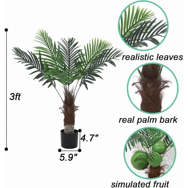 10ft Tall Artificial Phoenix Palm Tree Tropical Fake Tree - On Sale - Bed Bath & Beyond