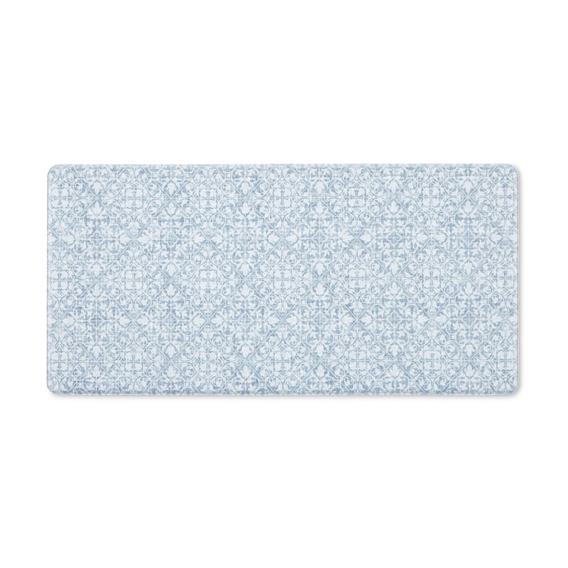 TOWN & COUNTRY BASICS Vintage Medallion Anti Fatigue Kitchen Mat Non-Slip Backing