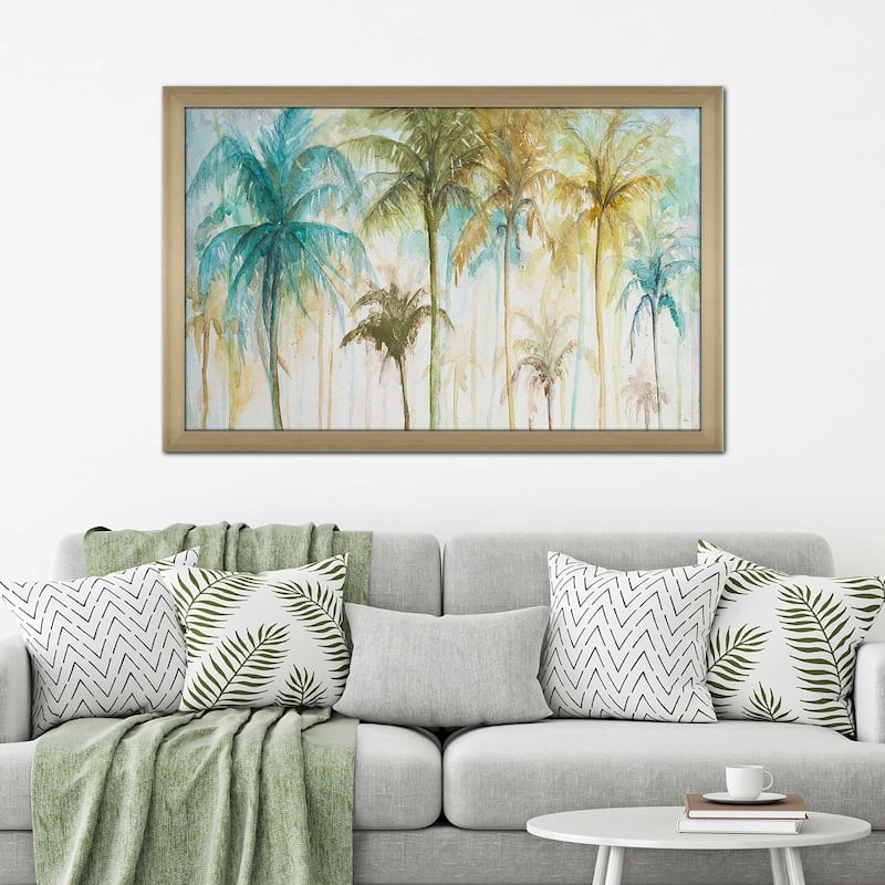 "Watercolor Palms" by Patricia Pinto Print on Acrylic