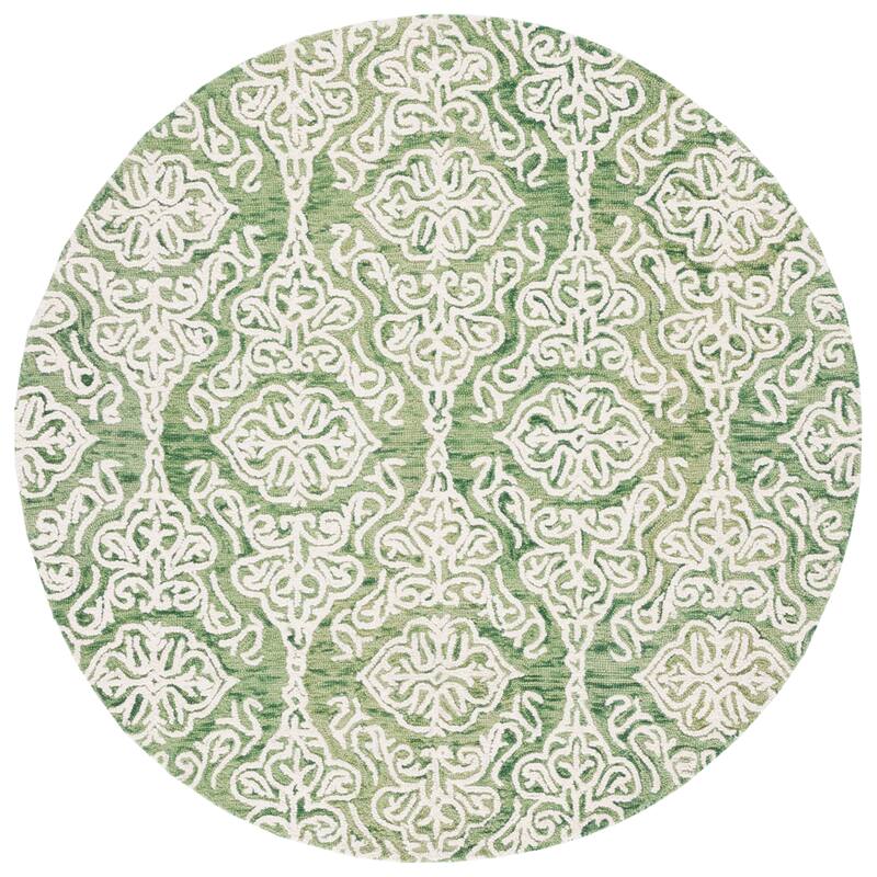 SAFAVIEH Handmade Blossom Mahalia Modern Floral Wool Rug
