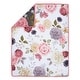 preview thumbnail 8 of 7, Lambs & Ivy Secret Garden Luxury Floral 3-Piece Cotton Sateen Crib Bedding Set