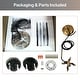 preview thumbnail 8 of 12, 1-Light Smoky Glass Pendant Light with Adjustable Height - N/A