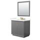 Option Dark Gray, Bronze Trim, Giotto Quartz Top