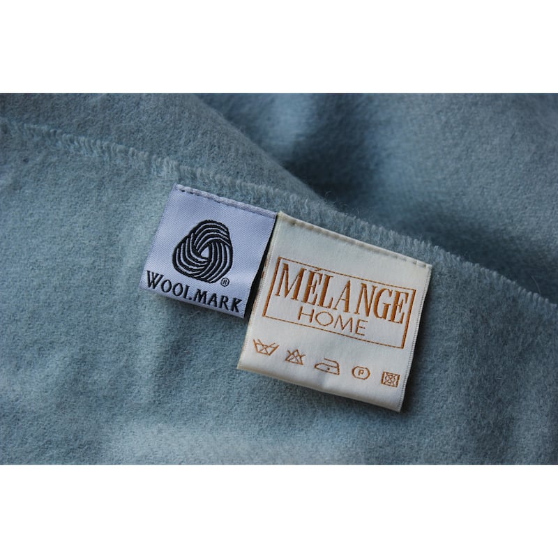 100% Merino Wool Collection Solid Color Throw