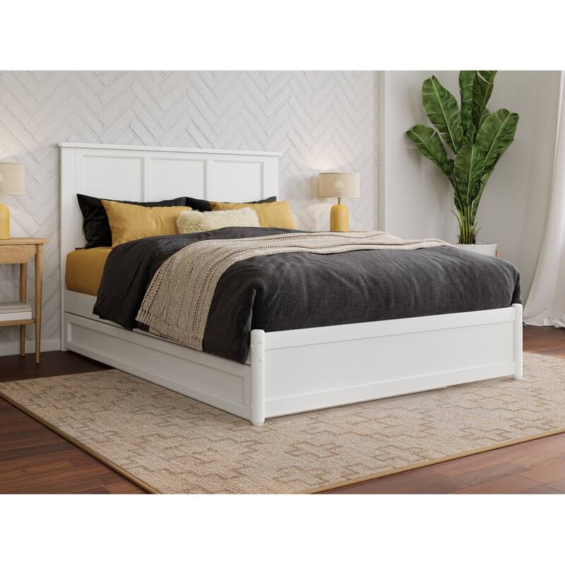 Felicity Platform Bed with Panel Footboard and Twin Trundle