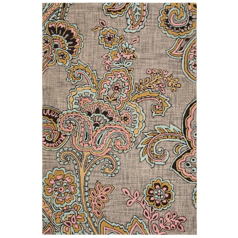 SAFAVIEH Handmade Allure Angie Modern Floral Wool Rug