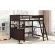preview thumbnail 52 of 50, Full Loft Bed with Desk, Drawers & Guardrails - Study & Storage Solution