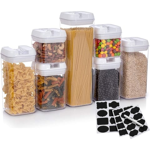 Cheer Collection 7-piece Stackable Airtight Food Storage Container Set