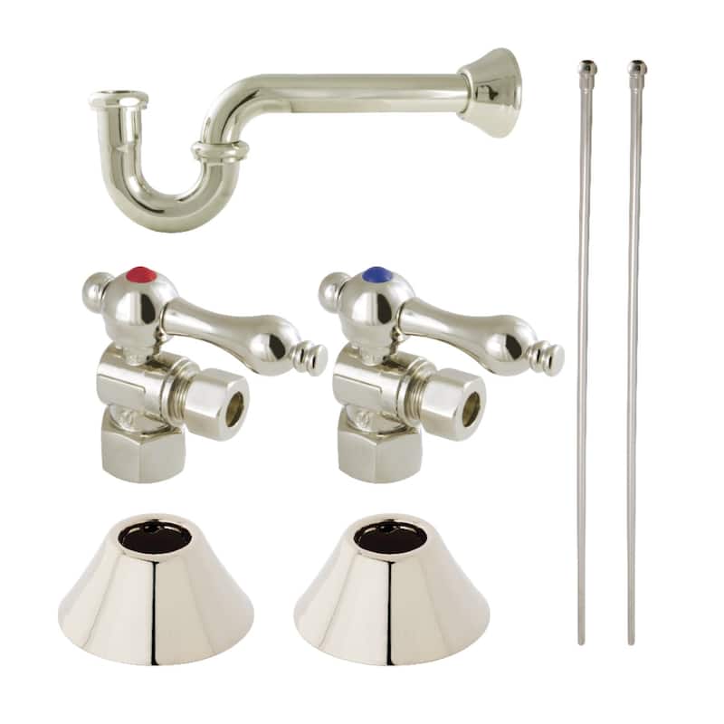 Kingston Brass Trimscape 30" Wide Sink Trim Kit with P-Trap - Polished Nickel