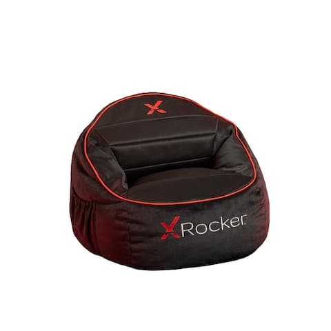X Rocker Structured Gaming Bean Bag, Black/Red