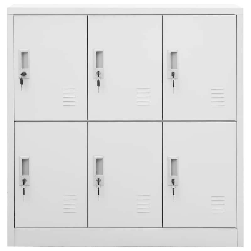 vidaXL Cabinet Home Office Storage File Cabinet with Lockers for School Steel