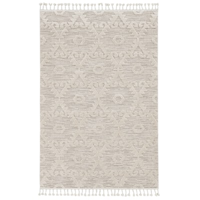 The Curated Nomad Roehamp Textured Southwestern Boho Rug with Fringe