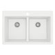 preview thumbnail 27 of 74, Karran 33" Top Mount Double Equal Bowl Quartz Kitchen Sink Kit - 33" x 22" x 9"