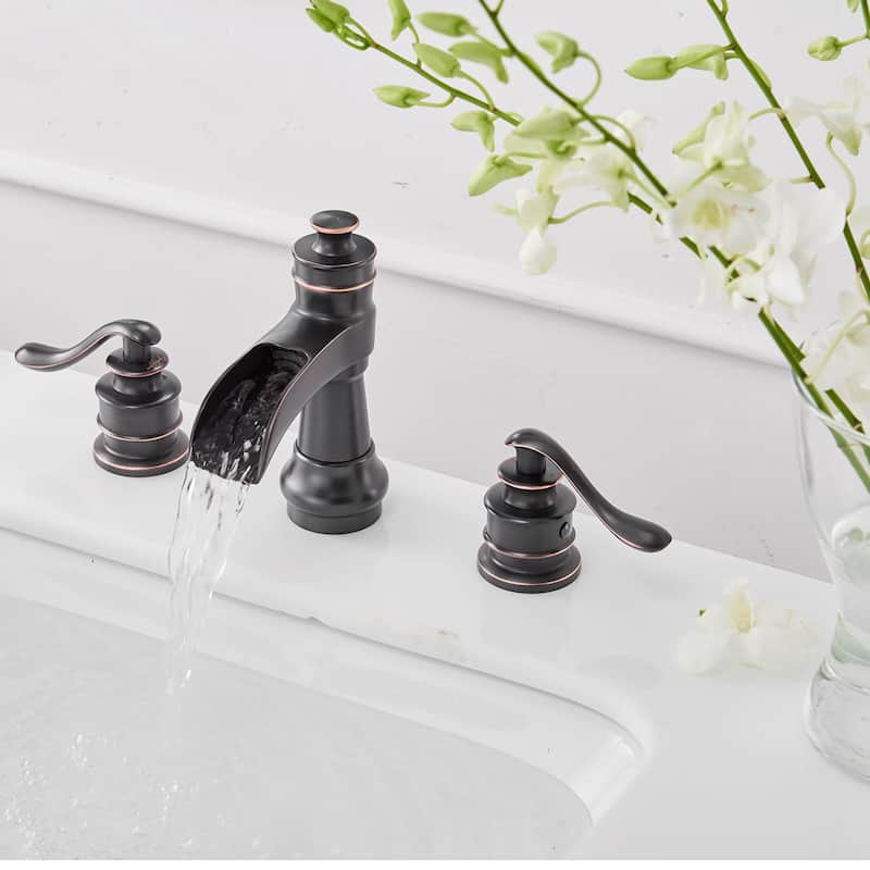 Classic Double Handle Oil Rubbed Bronze Bathroom Faucet