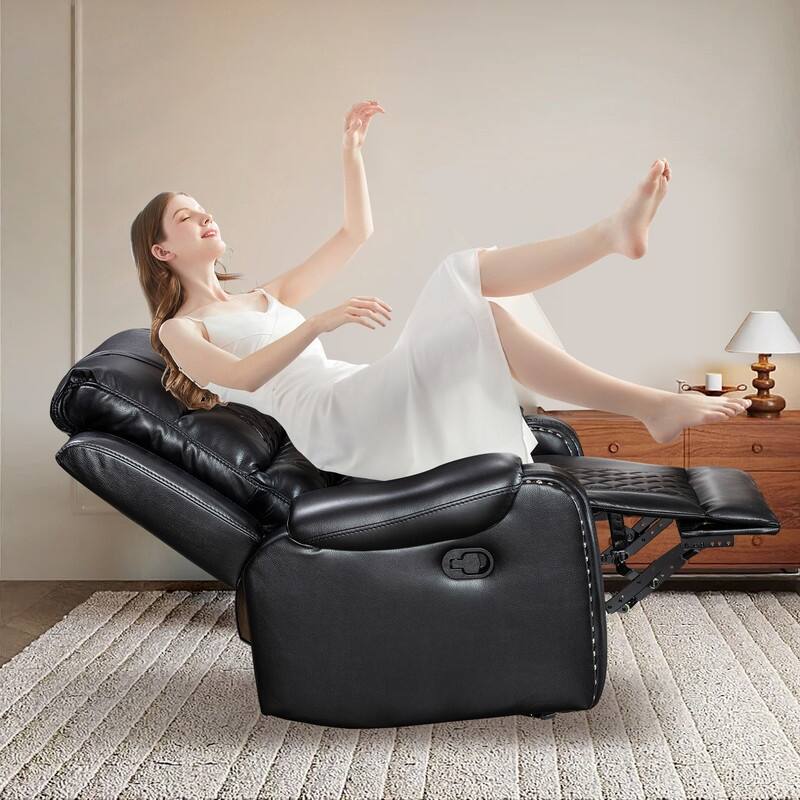 Big Size Faux Leather American Design Recliner Chair for Living Room
