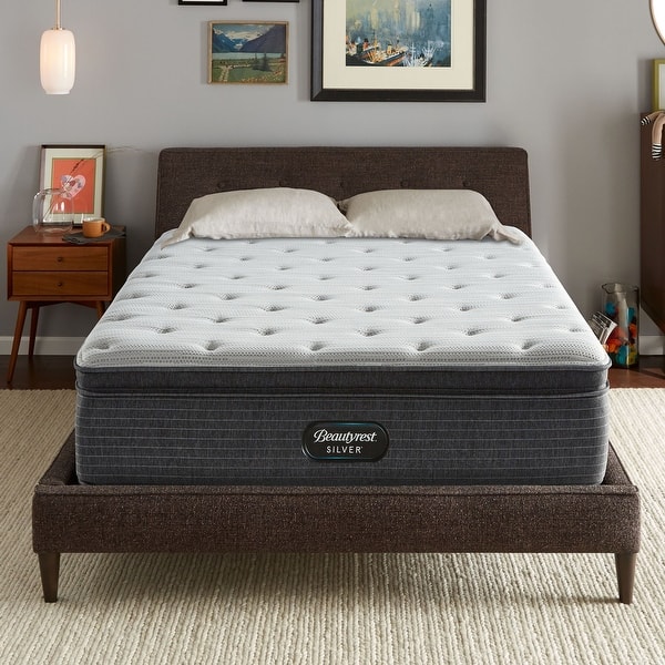 slide 2 of 7, Beautyrest Silver BRS900 15-inch Plush Pillow Top Mattress Set