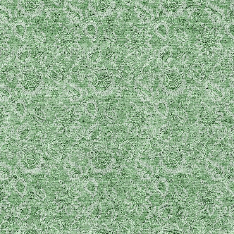 HomeRoots Floral Transitional Rectangle Outdoor Rug