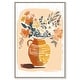 preview thumbnail 14 of 63, Mid Autumn Flowers Canvas Boho Colorful Wall Art by Art Remedy 10" x 15" - Silver