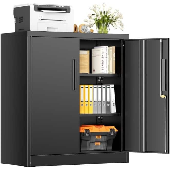 Modern Kitchen Sideboard Buffet Cabinet Pantry Cabinet with Storage Cupboards and Adjustable Shelves