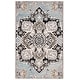 preview thumbnail 6 of 6, SAFAVIEH Handmade Aspen Burgl Boho Tribal Wool Rug 4' x 6' - Blue/Black - Rectangle