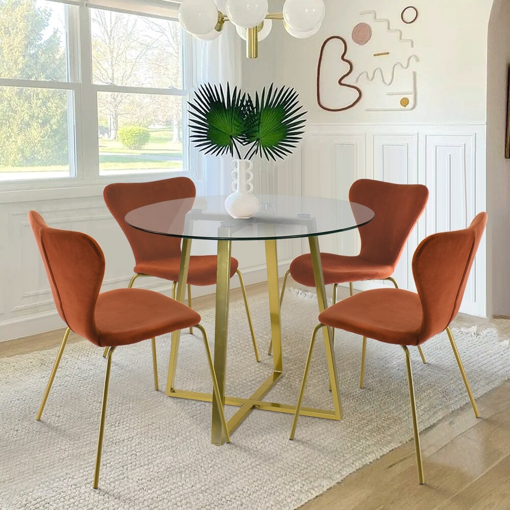 Orange dining 2025 set
