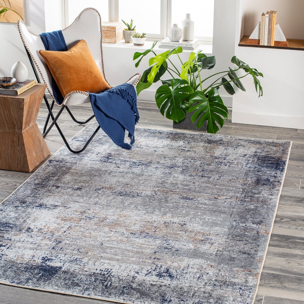Livabliss Sheena Traditional Abstract Machine Washable Area Rug