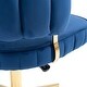 preview thumbnail 40 of 118, Velvet Home Office Desk Chair, Height Adjustable Task Chair, Armless Single Chair with Wheels, 360° Swivel Vanity Chair - N/A