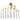 Mepra Fantasia Ice Gold Flatware Set - 43 Pieces
