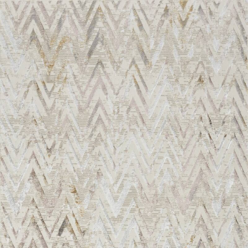 Kehag Power Loomed Distressed Modern Non Skid Stain Resistant Area Rug By HomeRoots - 87' X '63' X '0.39
