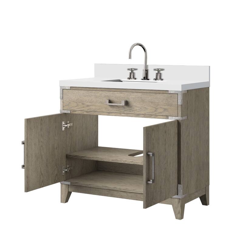 Laurel Bath Vanity Quartz Top, Sink and Faucet