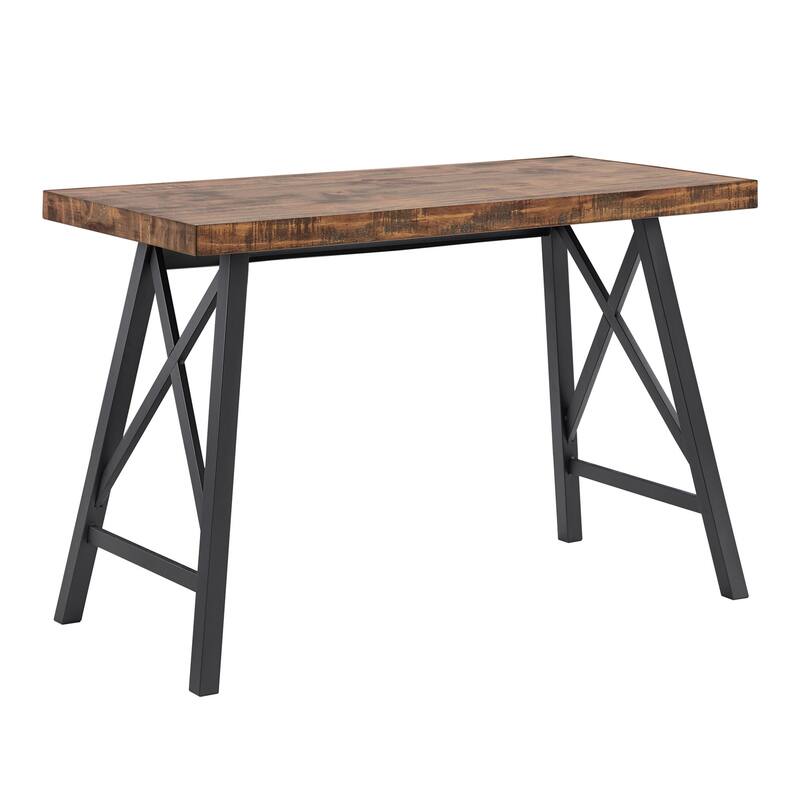 Bryson Rustic X-Base Desk by iNSPIRE Q Classic - Brown