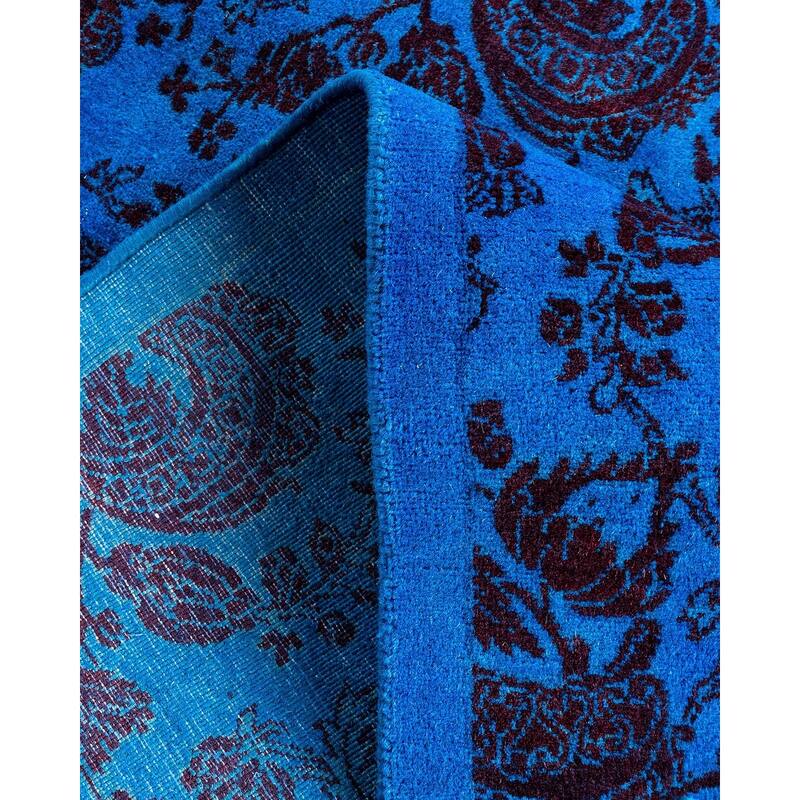 Fine Vibrance One-of-a-Kind Hand-Knotted Area Rug - Blue, 3' 2" x 5' 2" - 3' 2" x 5' 2"