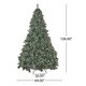 preview thumbnail 12 of 13, 9-ft Faux Cashmere Pine, Spruce Pre-Lit/Unlit Artificial Christmas Tree with Snowy Branches Pinecones by Christopher Knight Home