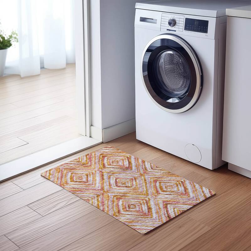 Machine Washable Indoor/ Outdoor Chantille Moroccan Boho Contemporary Rug