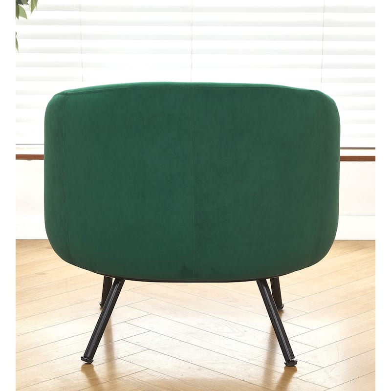 Mid Century Barrel Back Indoor Accent Chair