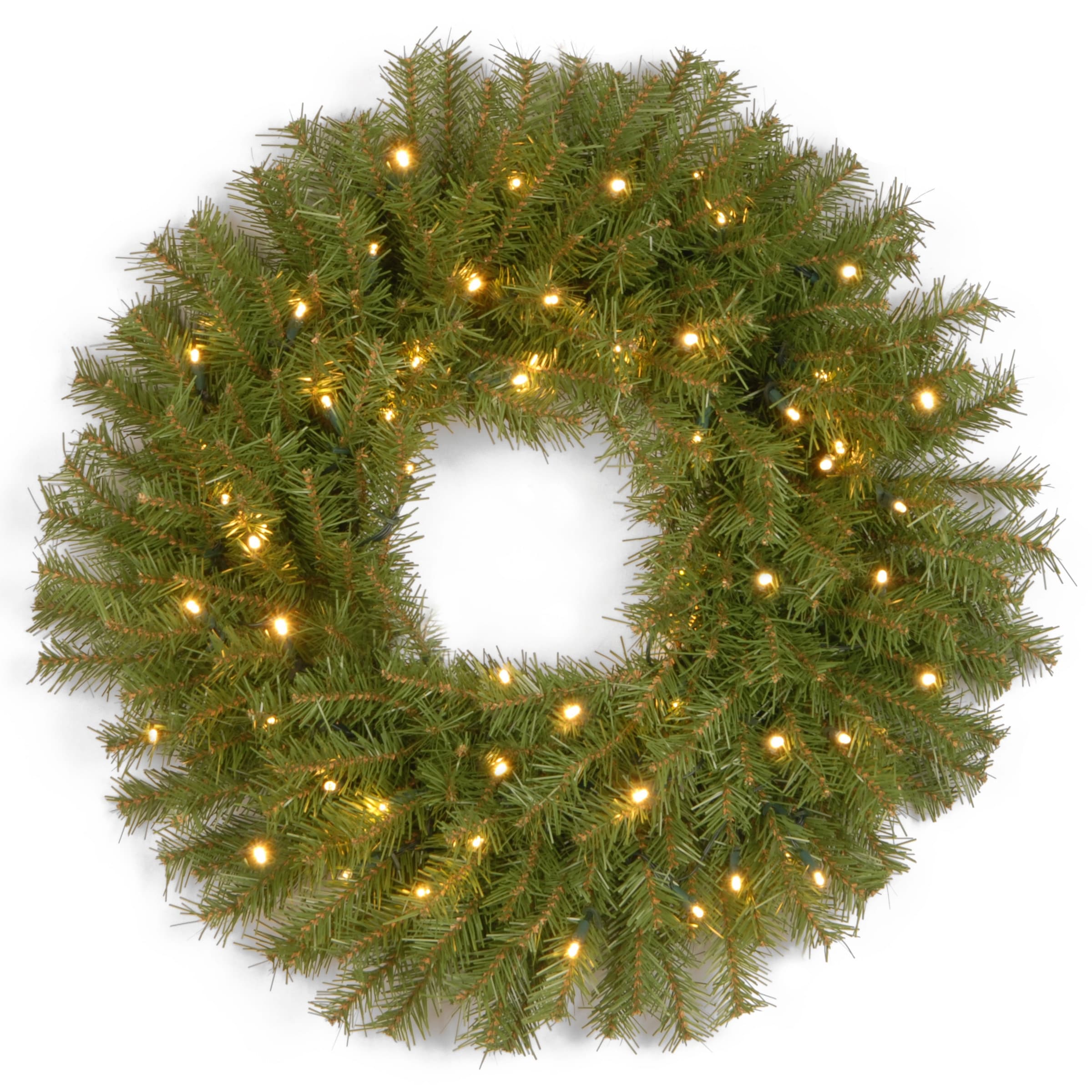 National Tree Company 2 ft. Norwood Fir Wreath with Twinkly LED Lights - 2 ft