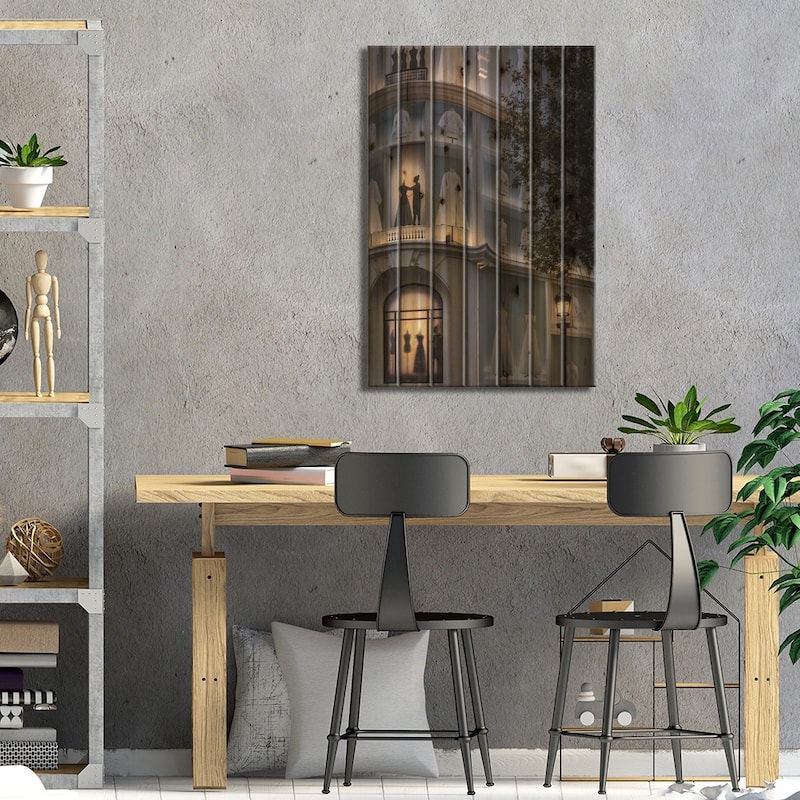 Dior Champs-Elysees, Paris Print On Wood by Jérôme Labouyrie - Multi-Color