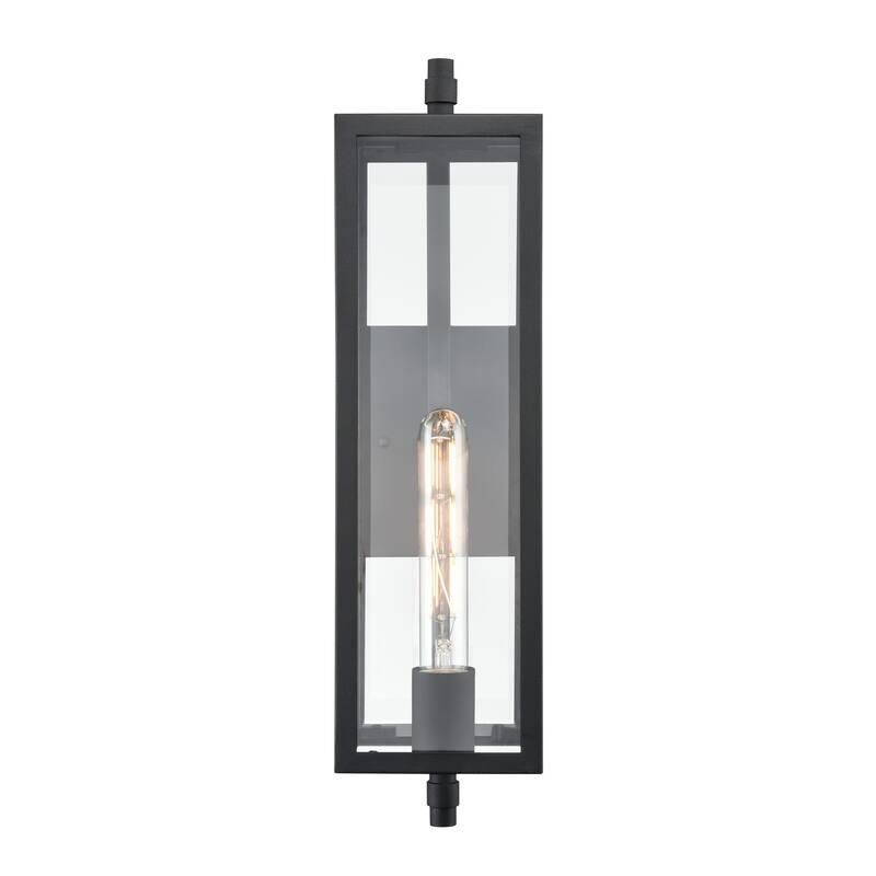 Millennium Lighting Messi 1 Light Outdoor Wall Sconce in Textured Black