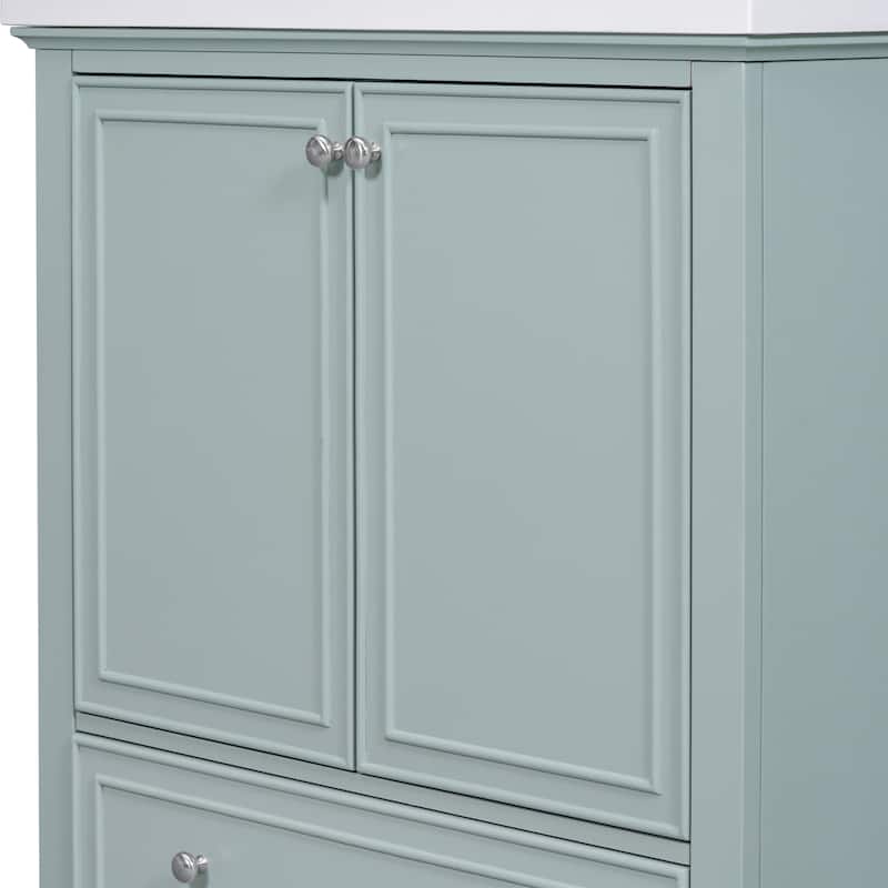 30" Bathroom Vanity with Solid Frame and MDF Board