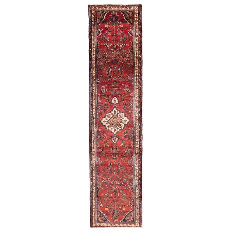 ECARPETGALLERY Hand-knotted Anadol Red Wool Rug - 2'11 x 13'5