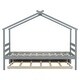 preview thumbnail 33 of 36, Twin Size House-shaped Platform Bed with Pull-out Trundle