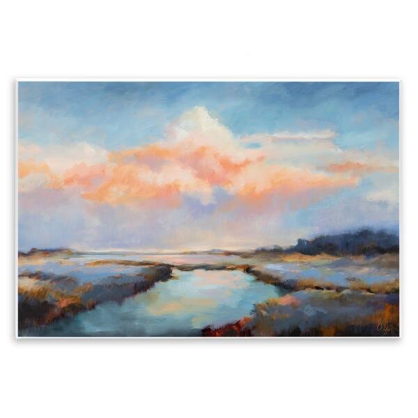 Stupell River with Pastel Clouds Wall Plaque Art Design By Odile - Bed ...