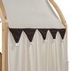 preview thumbnail 37 of 56, Pinewood Ground-Level Twin Size Canopy Bed with Arched Canopy,Tent,Trundle