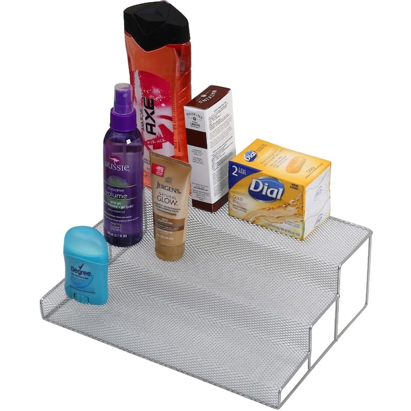 YBM Home Kitchen Mesh 3 Tier Spice Rack Step Shelf Organizer, Multipurpose,